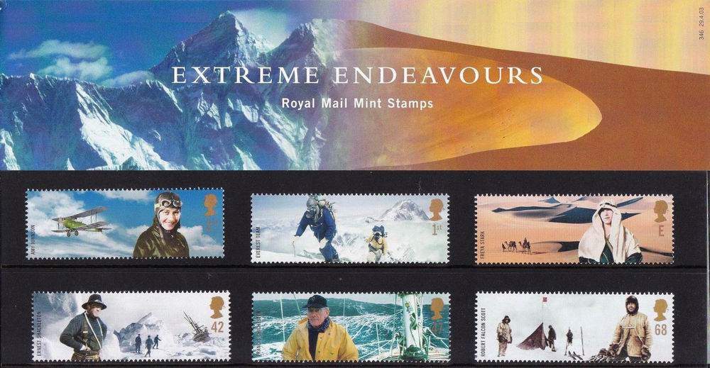 (image for) Great Britain 2003 Stamps Extreme Endeavours Presentation